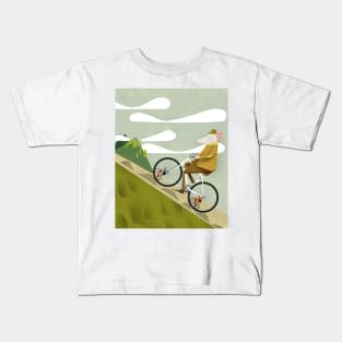 Hamster Cyclist Road Bike Poster Kids T-Shirt